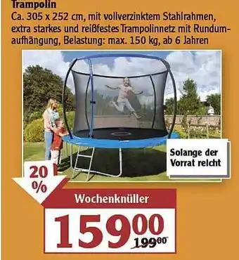 Globus Trampolin Angebot