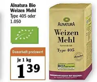 Globus Alnatura Bio Weizen Mehl Angebot