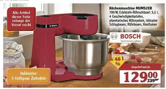 Globus Bosch Küchenmaschine MUMS2ER Angebot