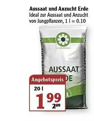 Globus Aussaat Und Anzucht Erde Angebot