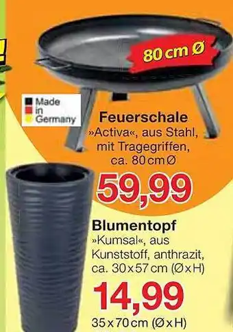 Jawoll Feuerschale, Blumentopf Angebot