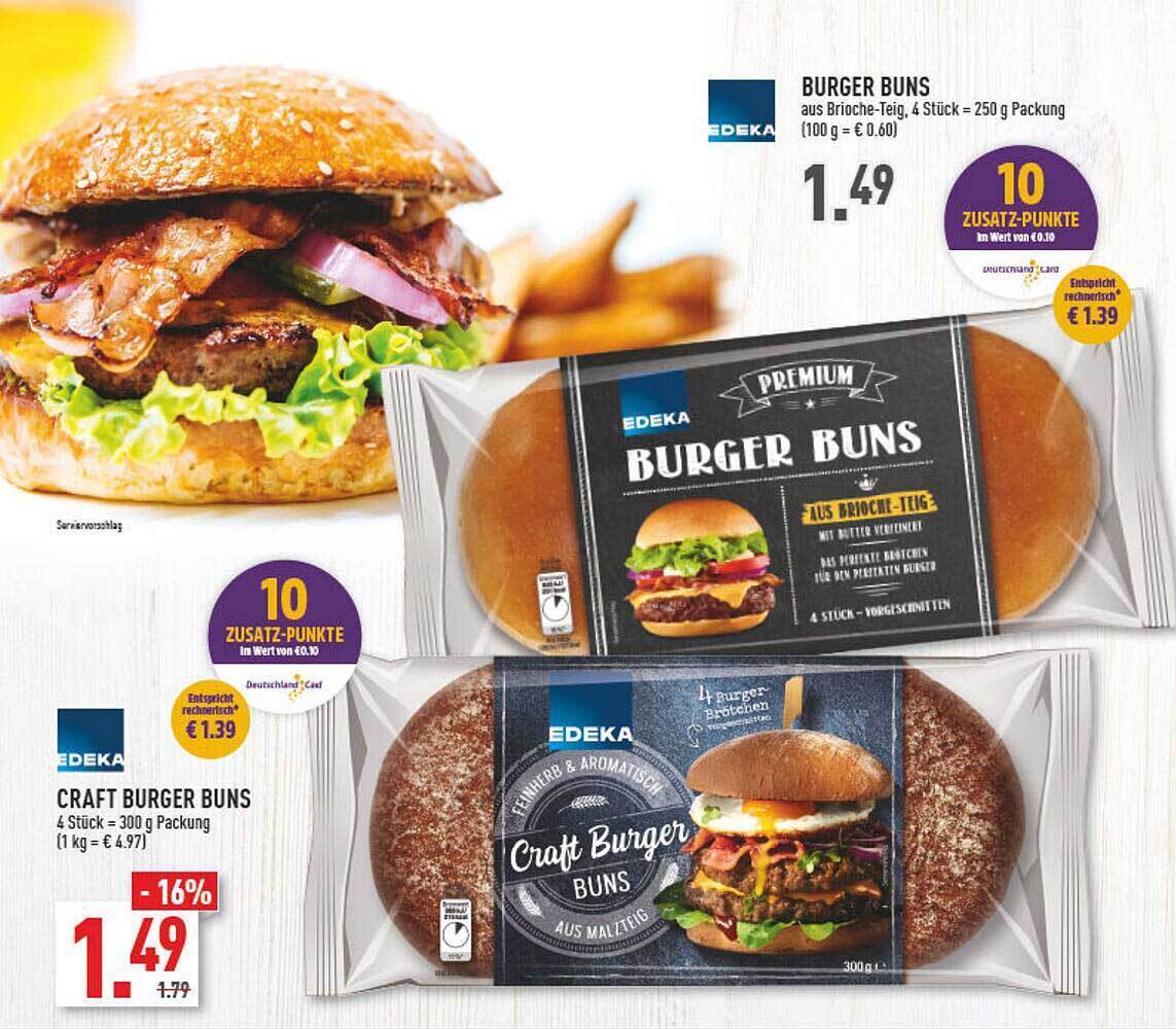 Edeka Burger Buns Oder Craft Burger Buns Angebot bei Marktkauf