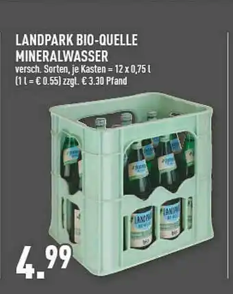 Marktkauf Landpark Bio-quelle Mineralwasser Angebot