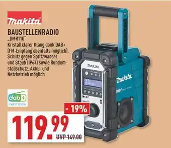 Marktkauf Makita Baustellenradio „dmr110“ Angebot