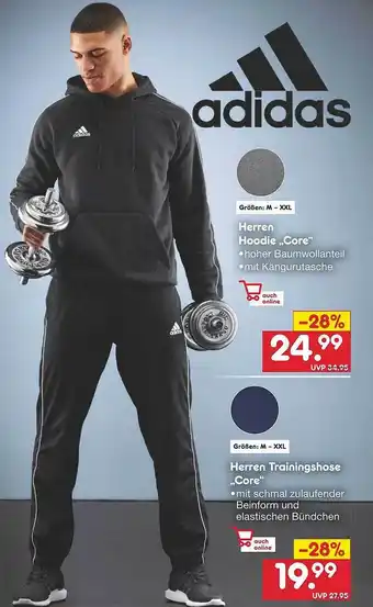 Netto Marken-Discount Adidas Herren Hoodie „core“ Oder Trainingshose Angebot