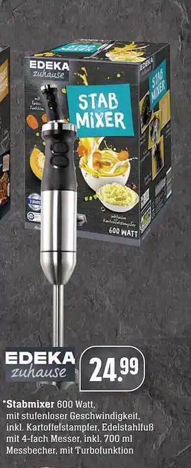 Edeka Edeka Zuhause Stabmixer 600 Watt Angebot