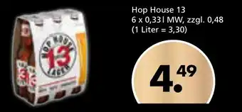 Trink und Spare Hop House 13, 6x0,33L Angebot