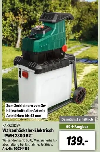 Lidl Parkside Walzenhäcksler Elektrisch PWH 2800 B2 Angebot