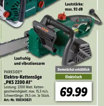 Lidl Parkside Elektro Kettensäge PKS 2200 A1 Angebot