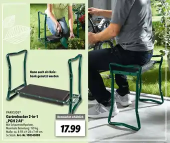 Lidl Parkside Gartenhocker 2in1 PGH 2 A1 Angebot