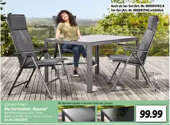 Lidl Livarno Home Alu Gartentisch Houston Angebot