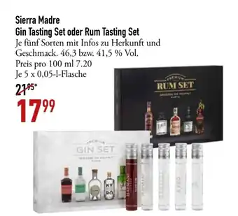 Galeria Markthalle Sierra madre gin tasting set oder rum tasting set Angebot