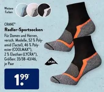 Aldi Süd Crane Radler Sportsocken Angebot