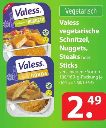 Famila Nord Ost Valess vegetarische schnitzel, nuggets, steaks oder sticks 180g Angebot