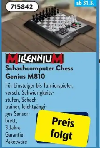 Aldi Süd Millennium Schachcomputer Chess Genius M810 Angebot