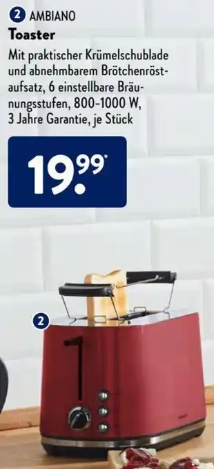 Aldi Süd Ambiano Toaster Angebot