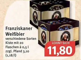 Feneberg Franziskaner Weißbier Angebot