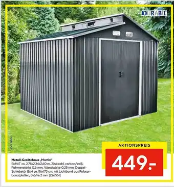 Hellweg Metall Gerätehaus Angebot