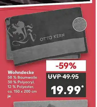 Kaufland Wohndecke Otto Kern Angebot