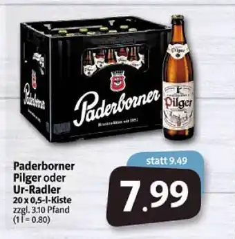 Markant Markt Paderborner Pilger Oder Ur-radler 20 X 0.5-l-kiste Angebot