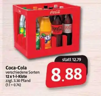 Markant Markt Coca-cola Veschiedene Sorten 12 X 1-l-kiste Angebot