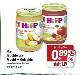 Wasgau Früchte oder Frucht + Getreide Angebot