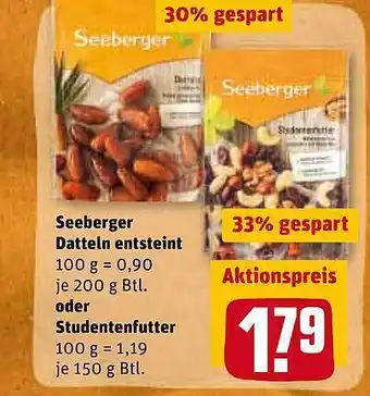 REWE Kaufpark Seeberger Datteln Entsteint Oder Studentenfutter Angebot