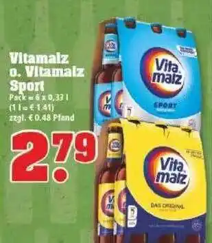 trinkgut Vitamalz O. Vitamalz Sport Angebot