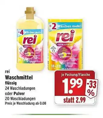 Wasgau Rei Waschmittel Flüssig Angebot