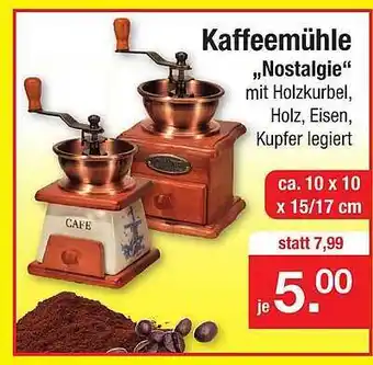 Zimmermann Kaffeemühle „nostalgie“ Angebot