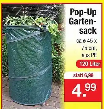 Zimmermann Pop-up Gartensack Angebot