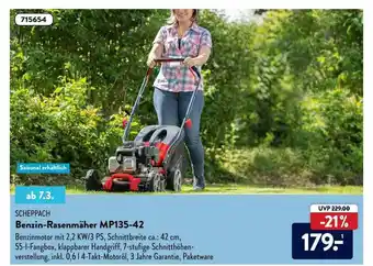 Aldi Nord Scheppach Benzin-rasenmäher Mp135-42 Angebot