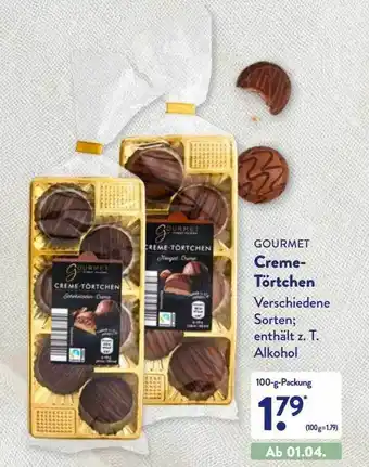 Aldi Nord Gourmet Creme-törtchen Angebot