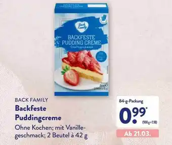 Aldi Nord Back Family Backfeste Puddingcreme Angebot