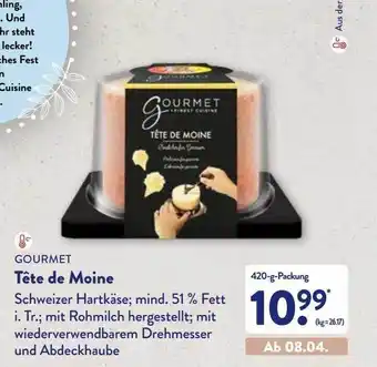 Aldi Nord Gourmet Tête De Moine Angebot