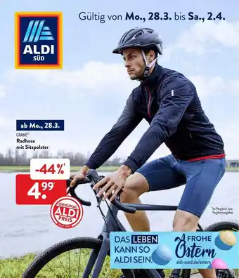 Aldi Süd Crane Radhose Mit Sitzpolster Angebot