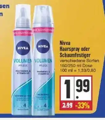 Edeka Nivea Haarspray Oder Schaumfestiger Angebot