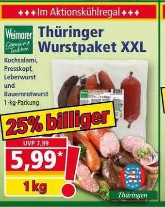 Norma Thüringer Wurstpaket Xxl Angebot