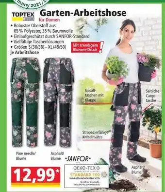 Norma Toptex Pro Garten-arbeitshose Angebot