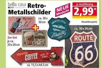 Norma Bella Casa Retro-metallschilder Angebot