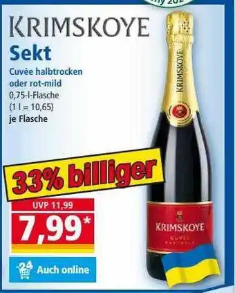 Norma Krimskoye Sekt Cuvée Halbtrocken Oder Rot-mild Angebot