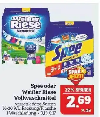 Marktkauf Spee Oder Weißer Riese Vollwaschmittel Angebot