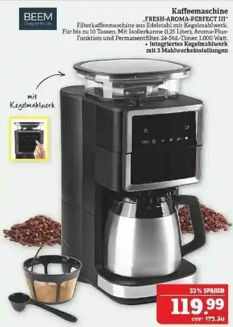 Marktkauf Beem Kaffemachine „fresh-arom-perfect III“ Angebot