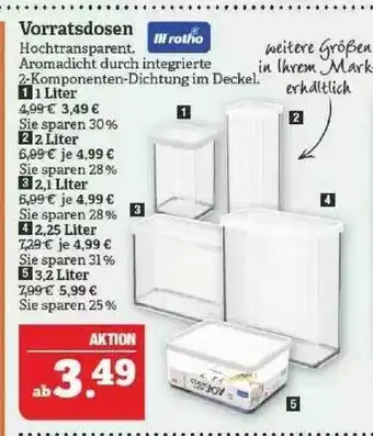 Marktkauf Lll Rotho Vorratsdosen Angebot