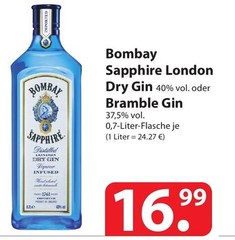 Famila Nord Ost Bombay sapphire london dry gin Angebot