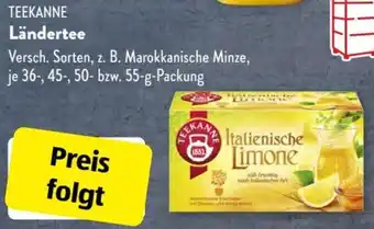 Aldi Süd Teekanne Ländertee Angebot