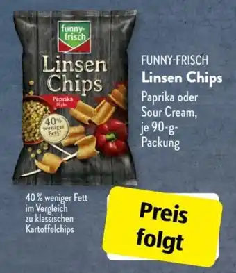 Aldi Süd Funny Frisch Linsen Chips 90g Packung Angebot