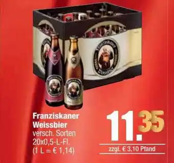 alldrink Franziskaner Weissbier Angebot