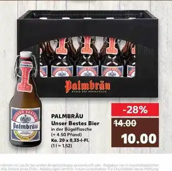 Kaufland Palmbräu Unser Bestes Bier Angebot