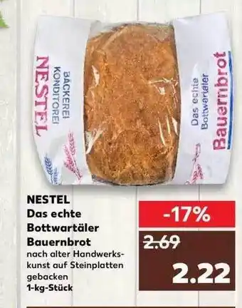 Kaufland Nestel Das Echte Bottwartäler Bauernbrot Angebot